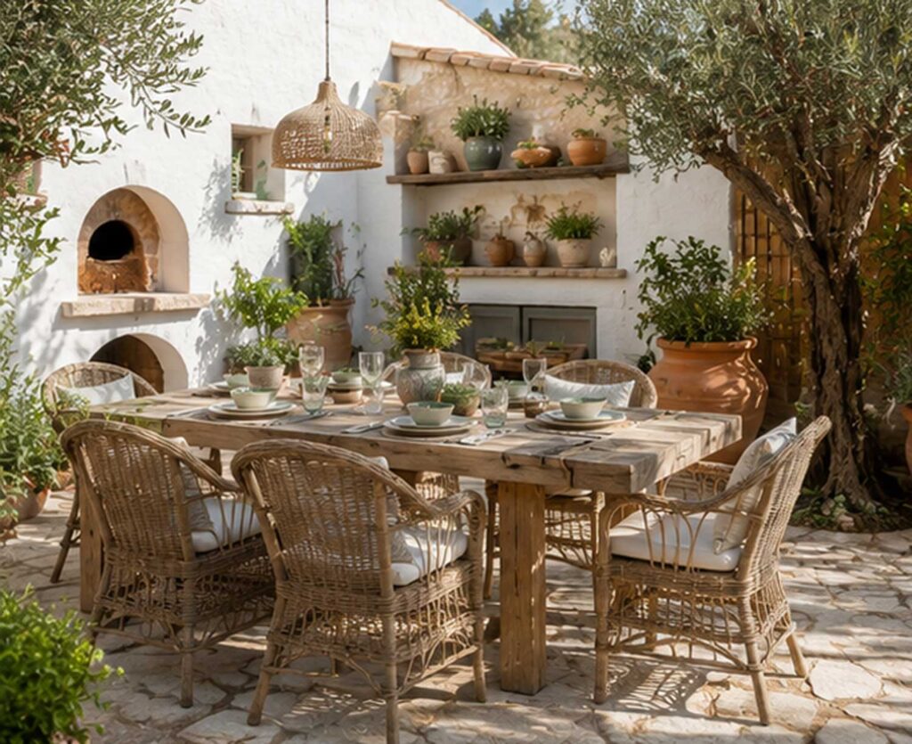 mediterrán terasz