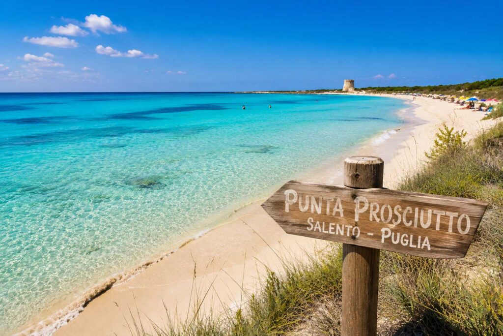 Punta Prosciutto, Salento tengerpartja